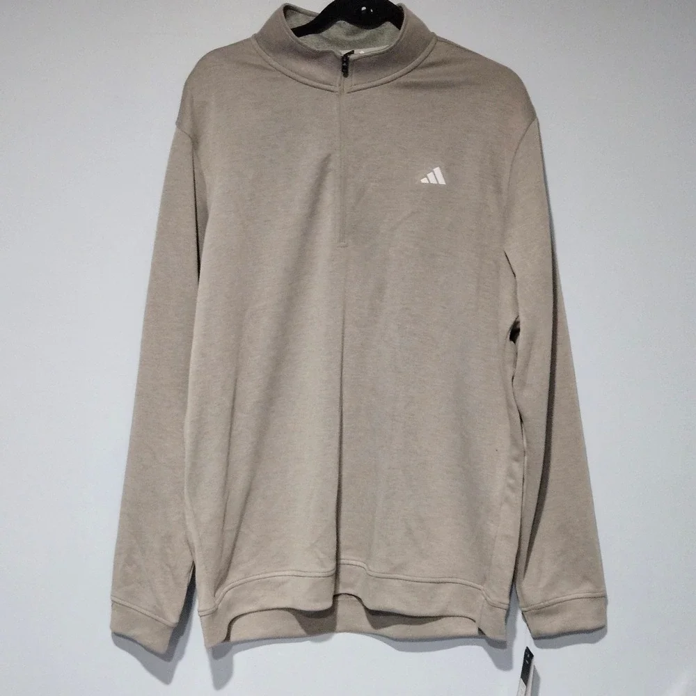 Adidas Mens Elevated 1/4 Zip Pullover Sweatshirt Gray XL Style ADVRO884‎